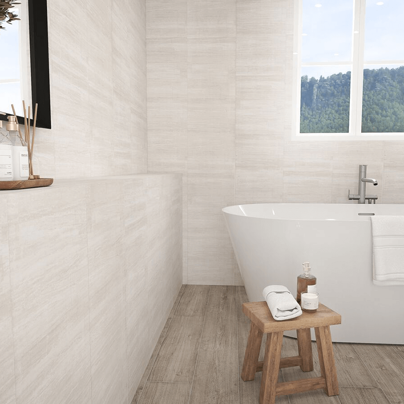 White Dune (matt) 8mm Zest Wall Panels 375mm x 2.6m Pk3 Image